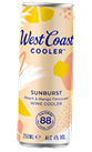 A can of West Coast Cooler Sunburst